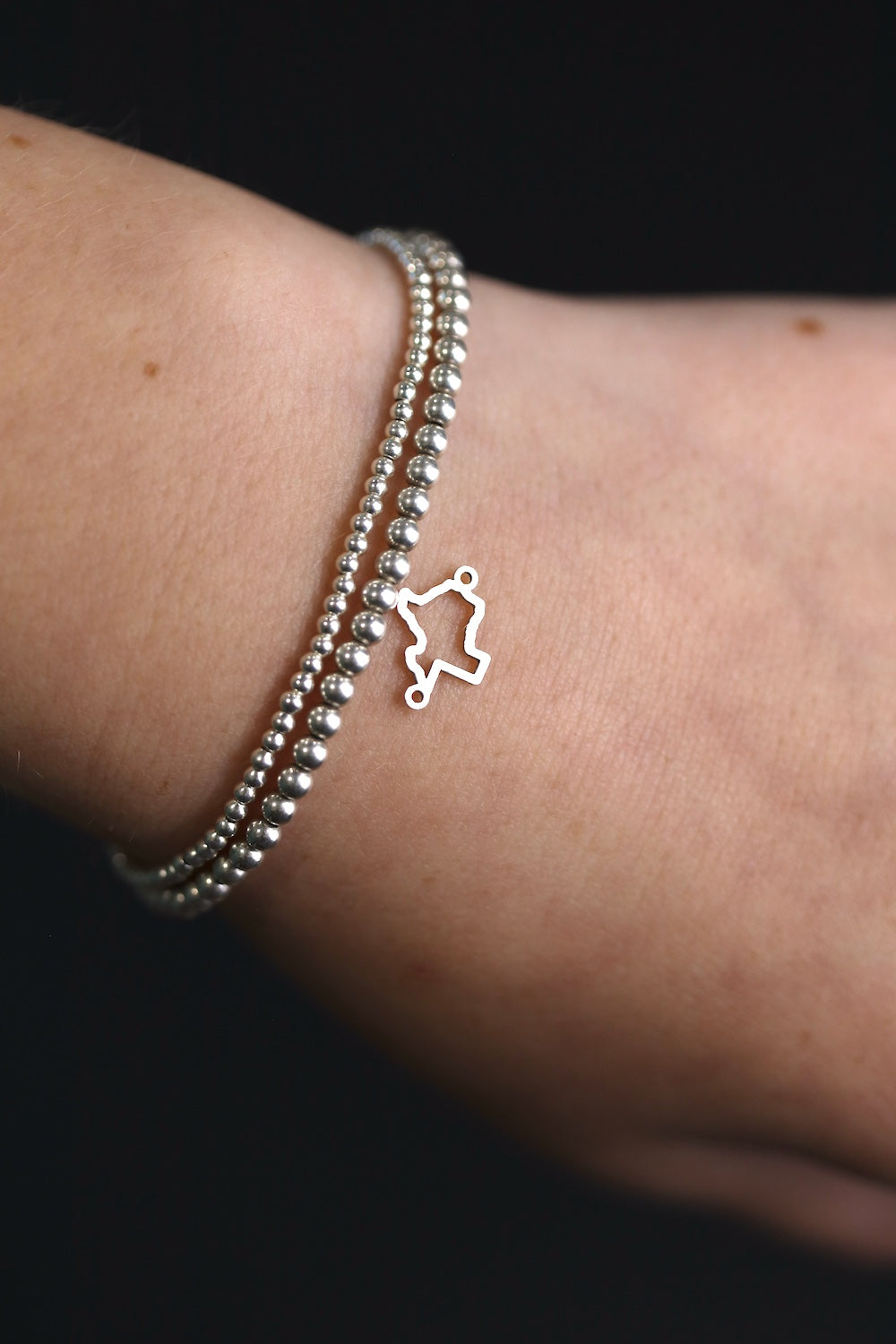Texas Outline Connector Charm