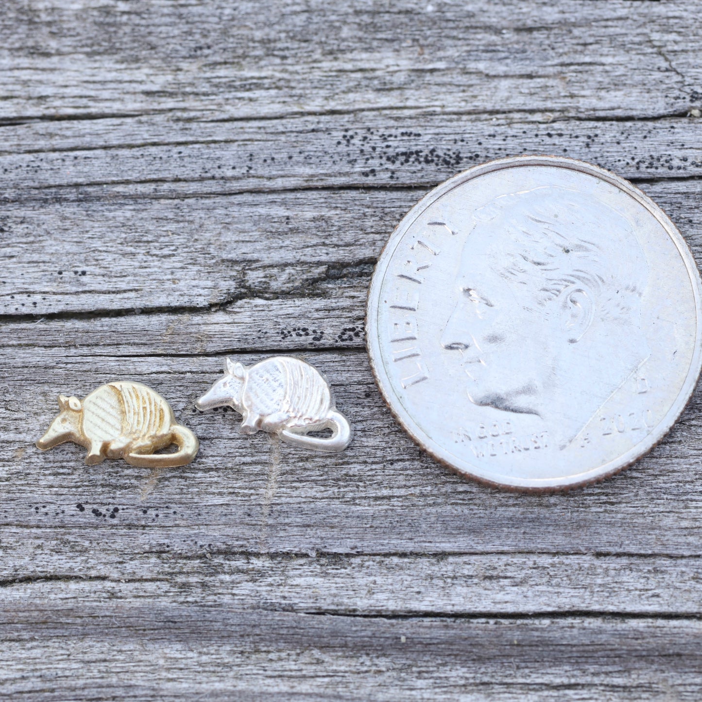 Armadillo Accent Charm Embellishments for Soldering or Jewelry Making