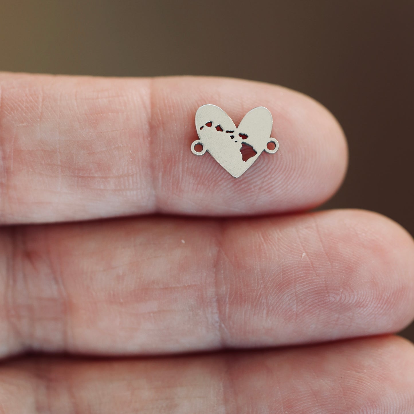 Hawaii State Heart Connector Charm