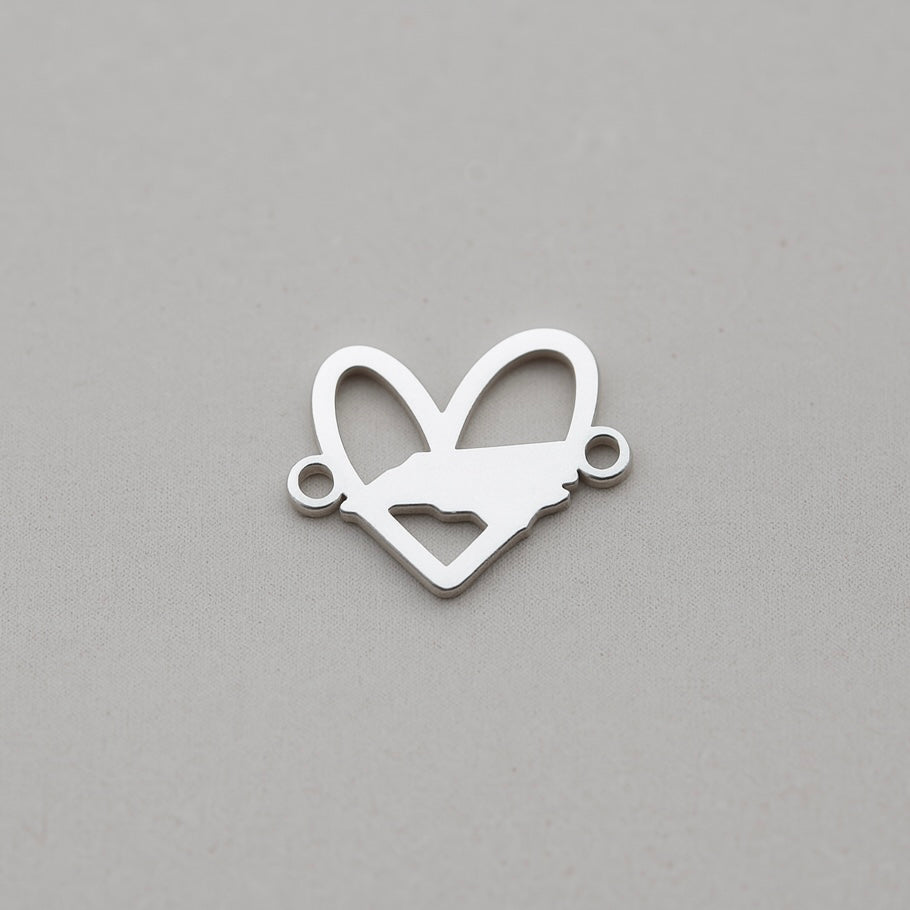 North Carolina Heart State Connector Charm