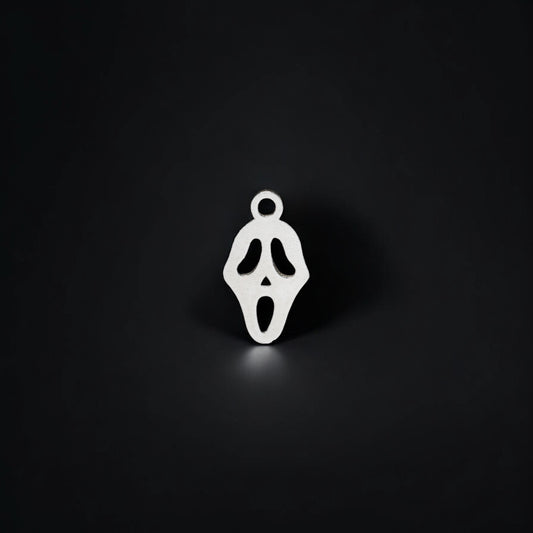 Sterling Silver Scream Mask Charm