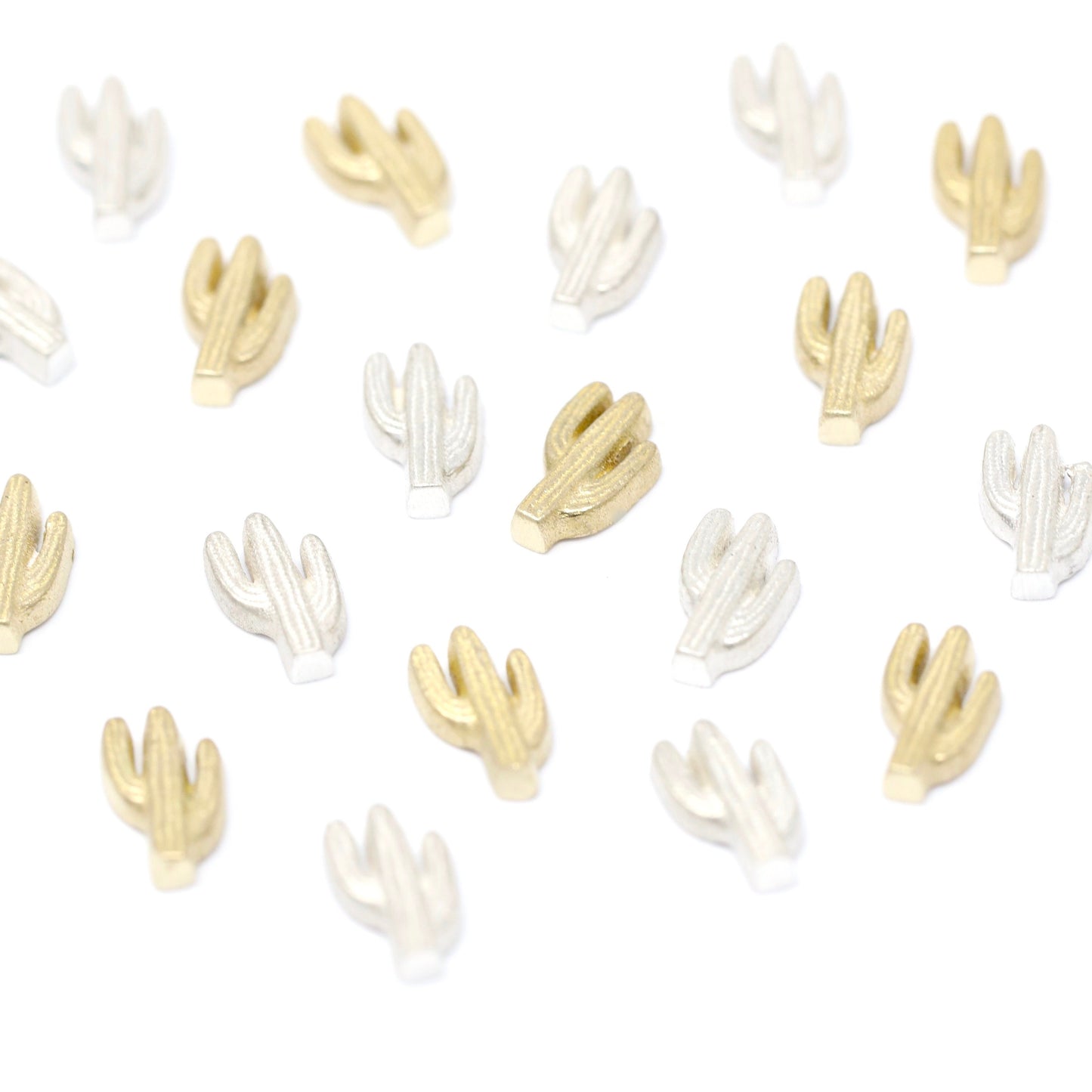 Saguaro Cactus Accent Embellishment Cast in Sterling Silver or Brass Soldering and Jewelry Making Components