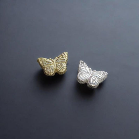 SALE Tiny Monarch Butterfly Accent Embellishments in Sterling Silver or Brass - Soldering and Jewelry Making Components