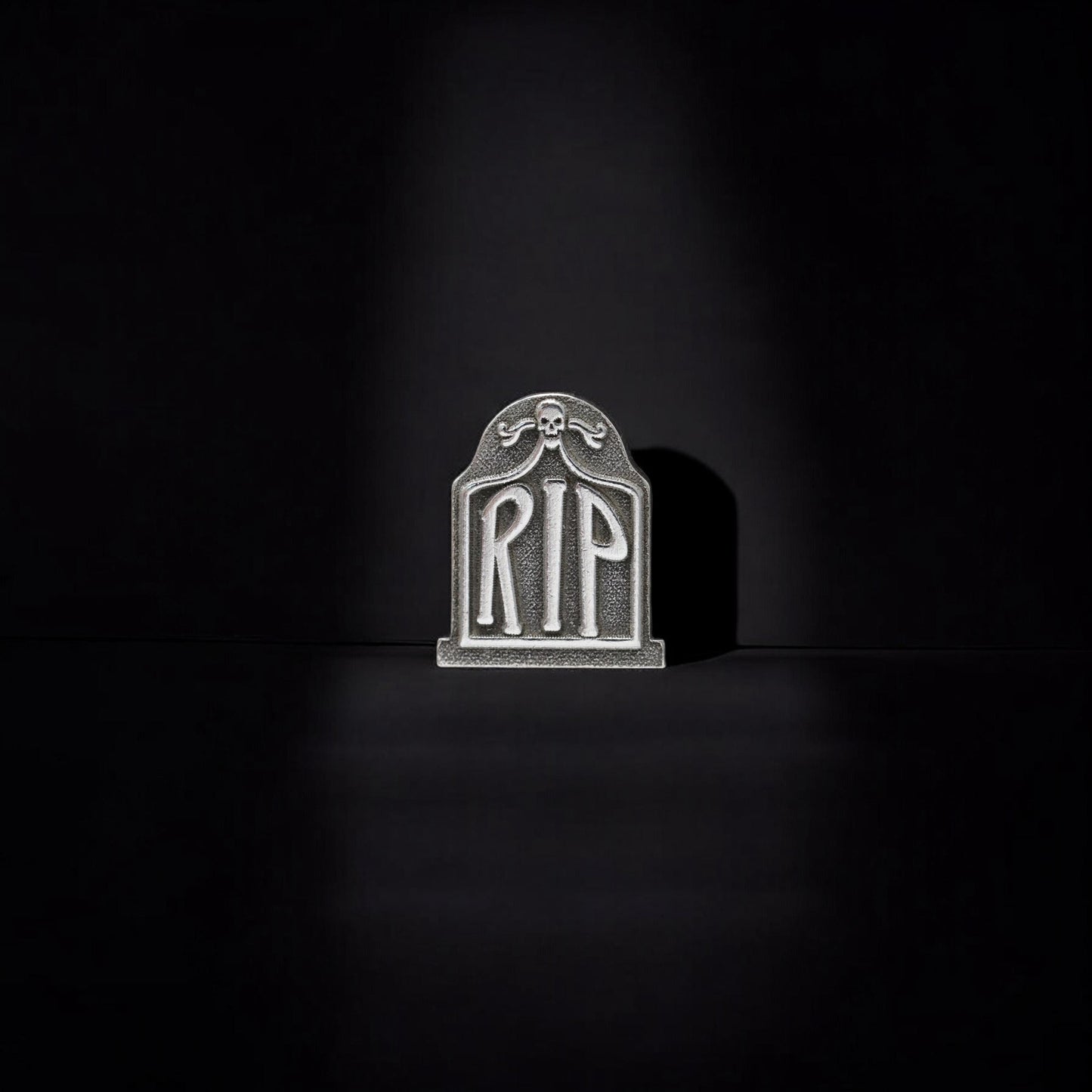 Tombstone Halloween Tiny Jewelry Charm in Sterling Silver or Brass - Jewelry Making Embellishment Components - Solder Accent Charm