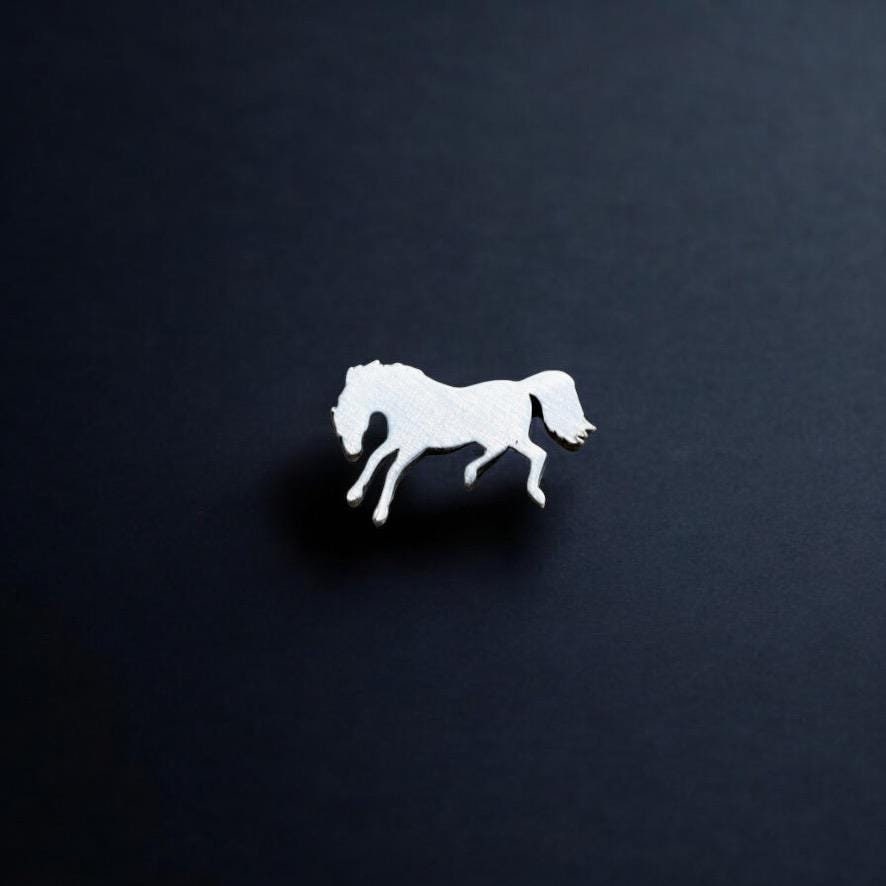 Bucking Horse Jewelry Charm in Sterling Silver or Brass - Jewelry Making Embellishment Components - Solder Accent Charm