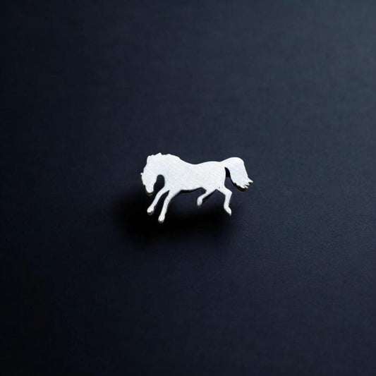 Sterling Silver Bucking Horse Accent Charm • Solderable Jewelry Embellishment • Western Rodeo Accent • Sterling Silver Findings