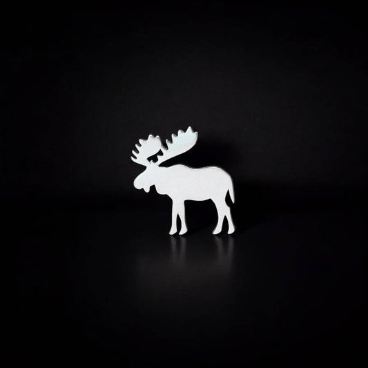 Moose Jewelry Charm in Sterling Silver - Jewelry Making Embellishment Components - Solder Accent Charm