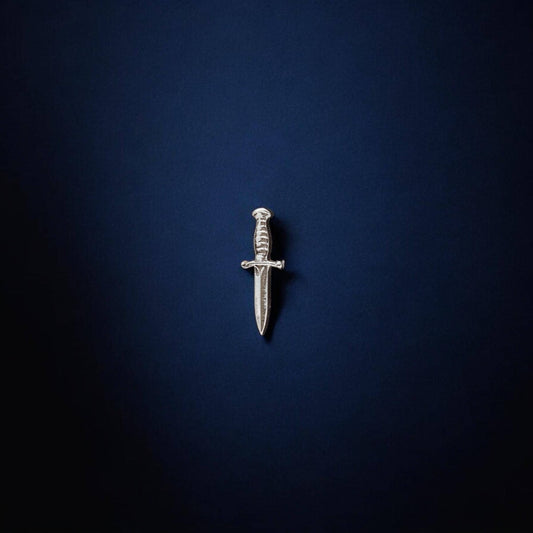 Dagger Tiny Detailed Jewelry Charm in Sterling Silver - Jewelry Making Embellishment Components - Solder Accent Charm