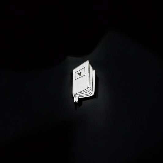 Book Lover Bookish Detailed Jewelry Charm in Sterling Silver - Jewelry Making Embellishment Components - Solder Accent Charm