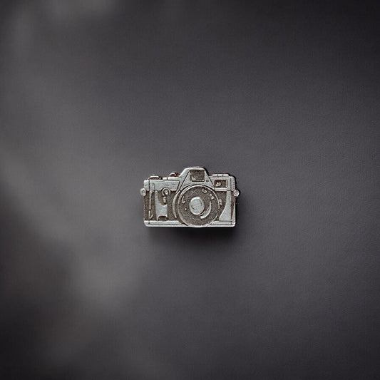 Camera Photography Detailed Jewelry Charm in Sterling Silver - Jewelry Making Embellishment Components - Solder Accent Charm