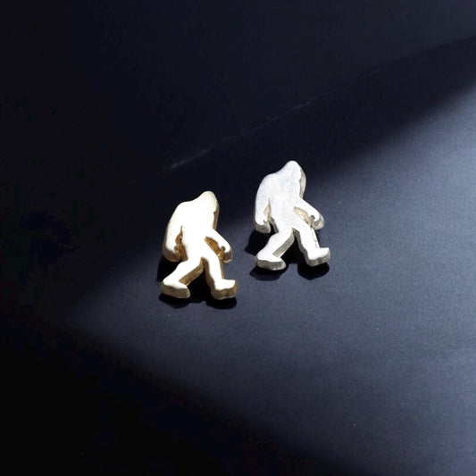 Bigfoot Sasquatch Accent Embellishments in Sterling Silver or Brass - Soldering and Jewelry Making Components