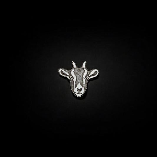 Goat Detailed Accent Soderable Charm in Sterling Silver - Jewelry Making Components - Farm Animal