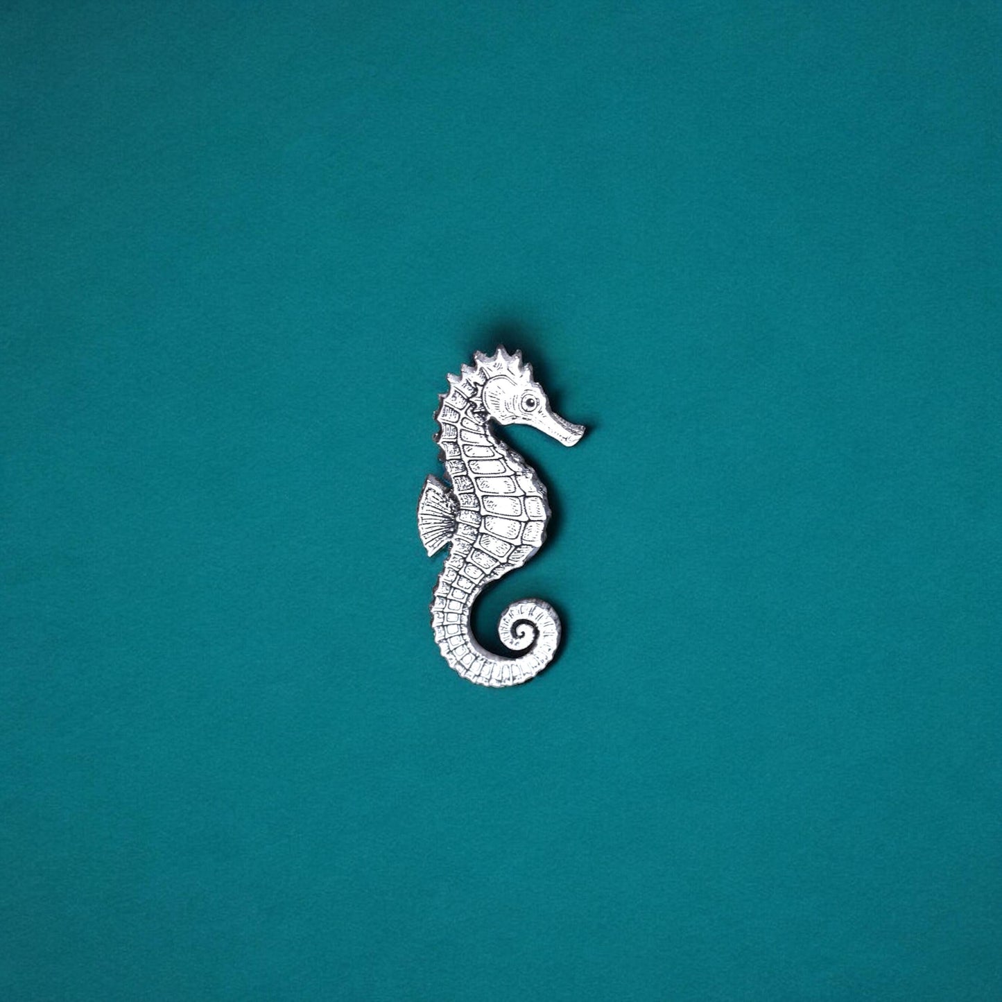 Sterling Silver Seahorse Charm • Solderable Jewelry Embellishment • Ocean Accent Component • Sterling Silver Findings