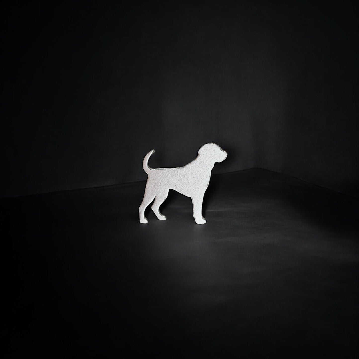 Sterling Silver Dog Silhouette Charm • Solderable Jewelry Embellishment • Pet Accent Component • Sterling Silver Findings