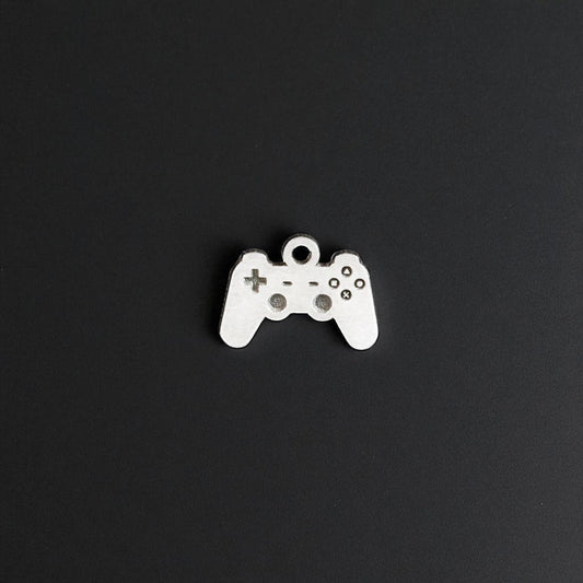 Sterling Silver Video Game Controller Dangle Charm • Gamer Jewelry Supply • Geeky DIY Charm • Fun Necklace or Bracelet Connector