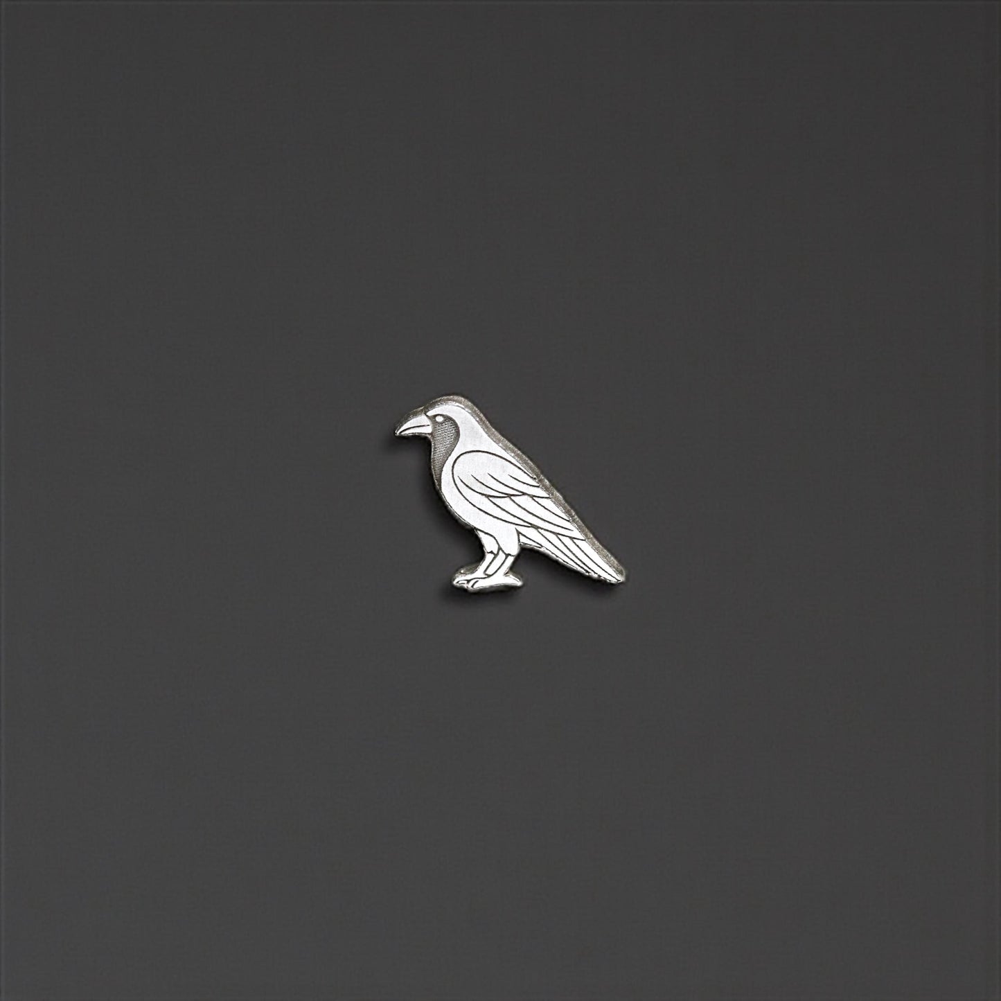Sterling Silver Raven Accent Charm • Solderable Embellishment • Bird Jewelry Component • Gothic Jewelry Supply • Halloween Charm