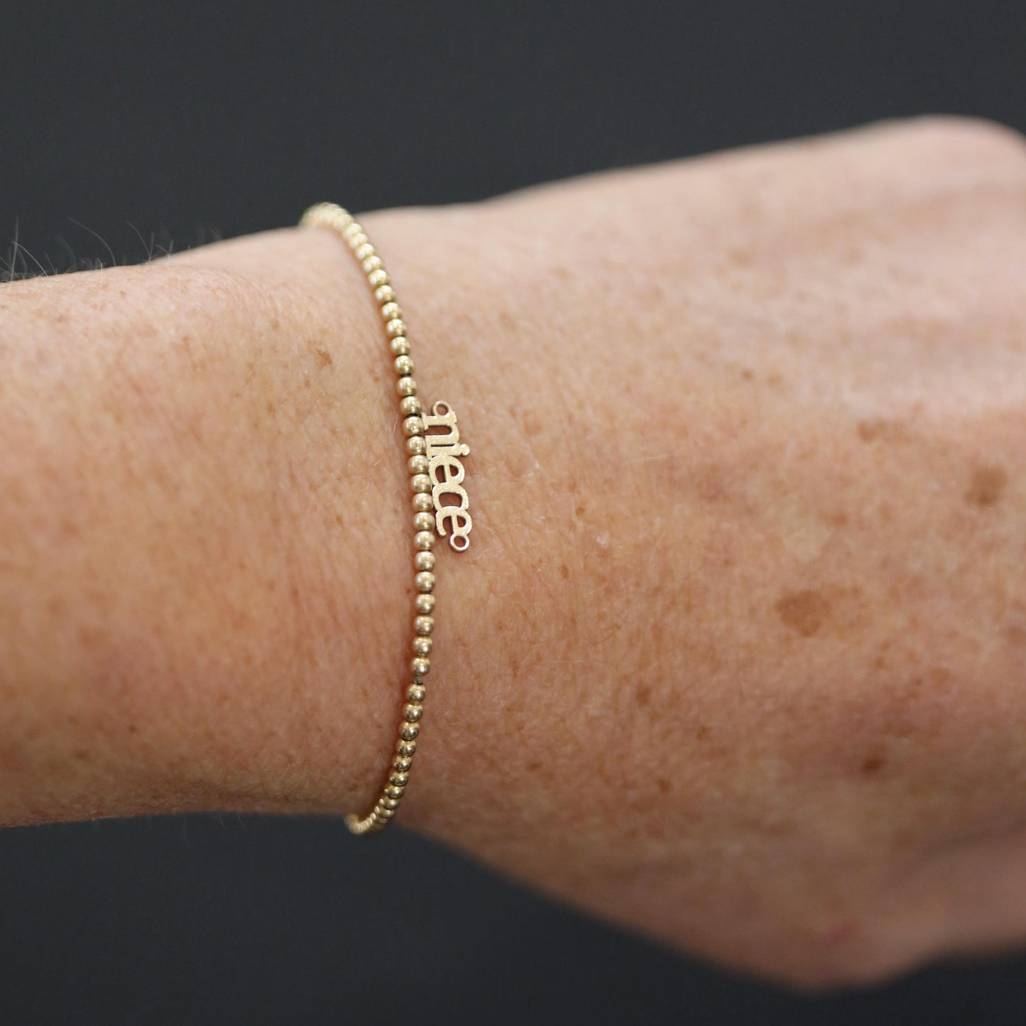 Niece Connector Charm Elegant Family Jewelry Link for Bracelets and Necklaces Sterling Silver or 14K Gold Filled