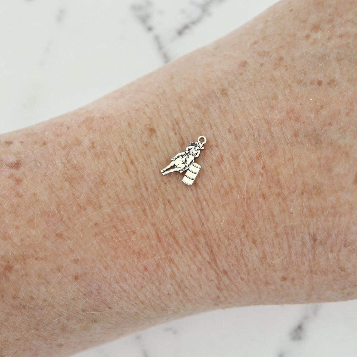 Barrel Racer Charm Western Rodeo