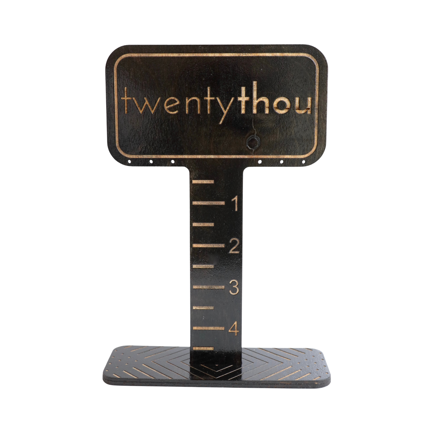 The Custom Logo Jewelry Stand with Ruler