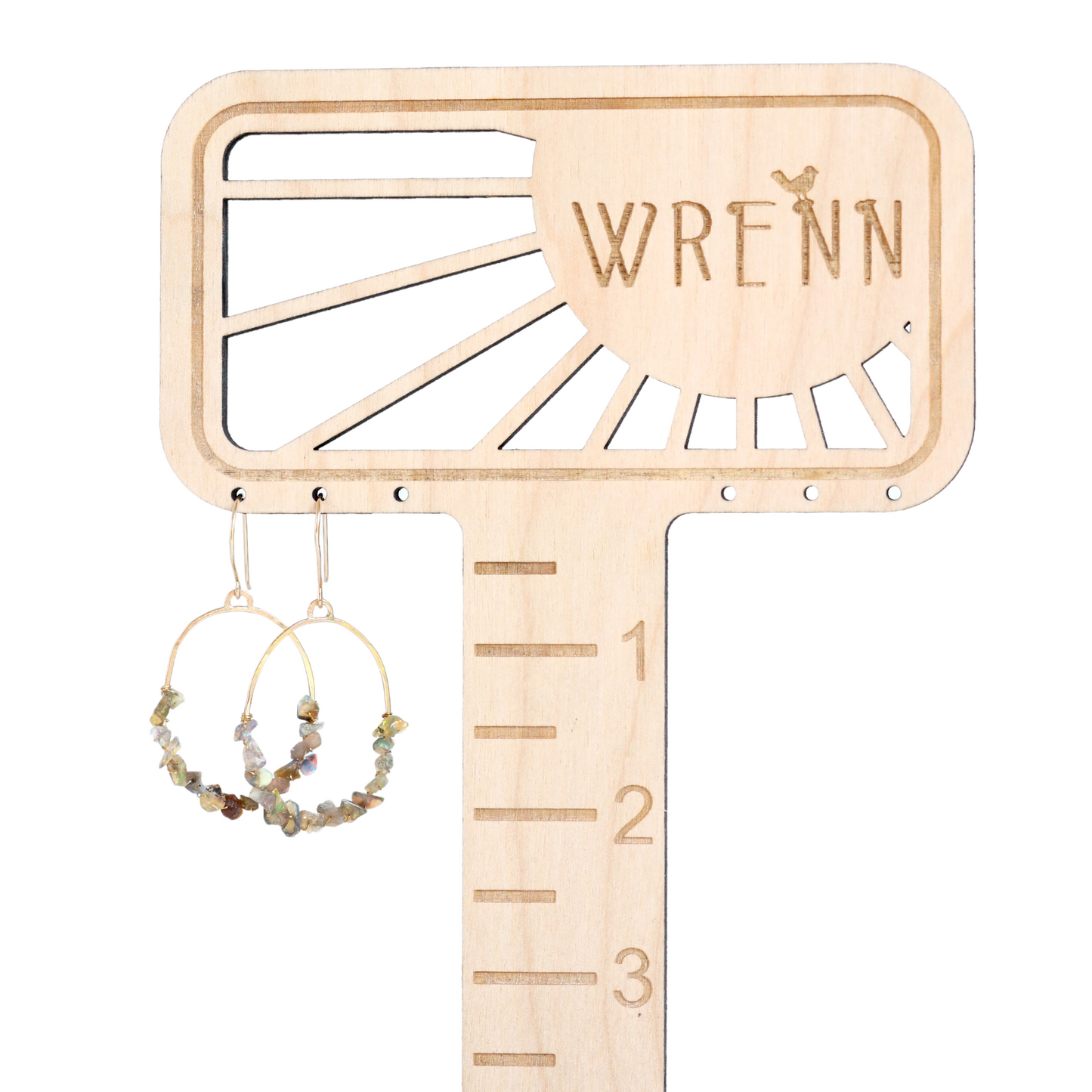 The Custom Logo Jewelry Stand with Ruler