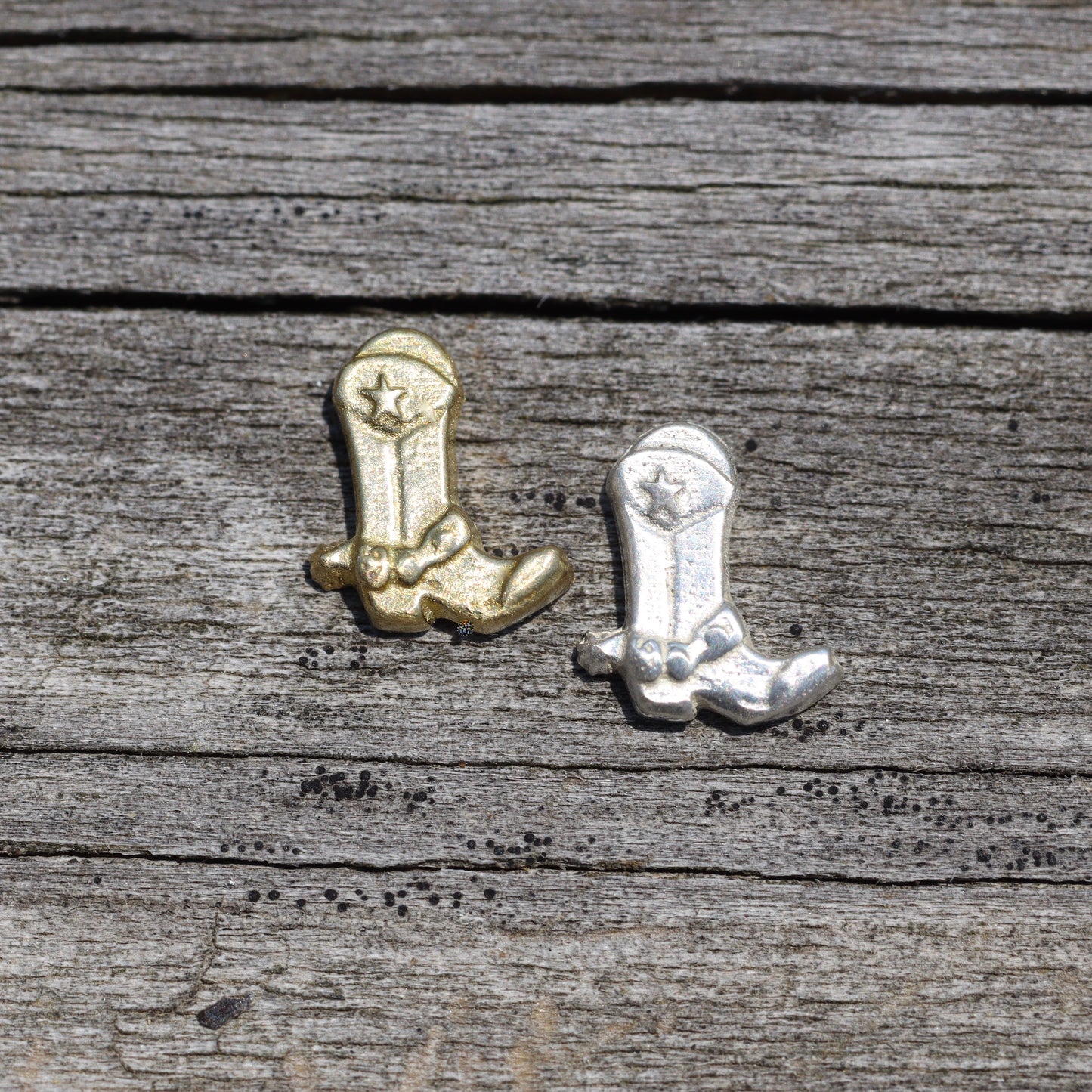 Cowboy Boots Accent Charm Embellishments for Soldering or Jewelry Making