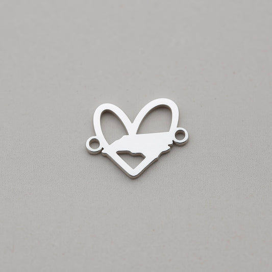 North Carolina Heart State Connector Charm