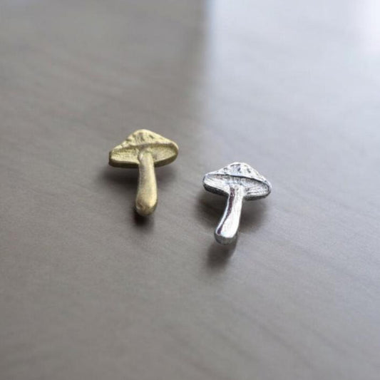 SALE Mushroom Accent Charm Embellishments for Soldering or Jewelry Making