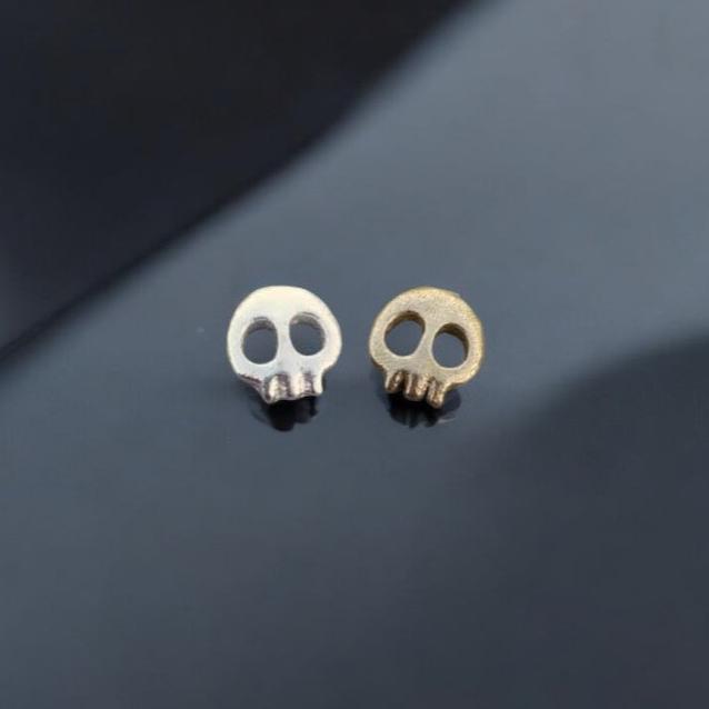 SALE Skull Accent Charm Embellishments for Soldering or Jewelry Making