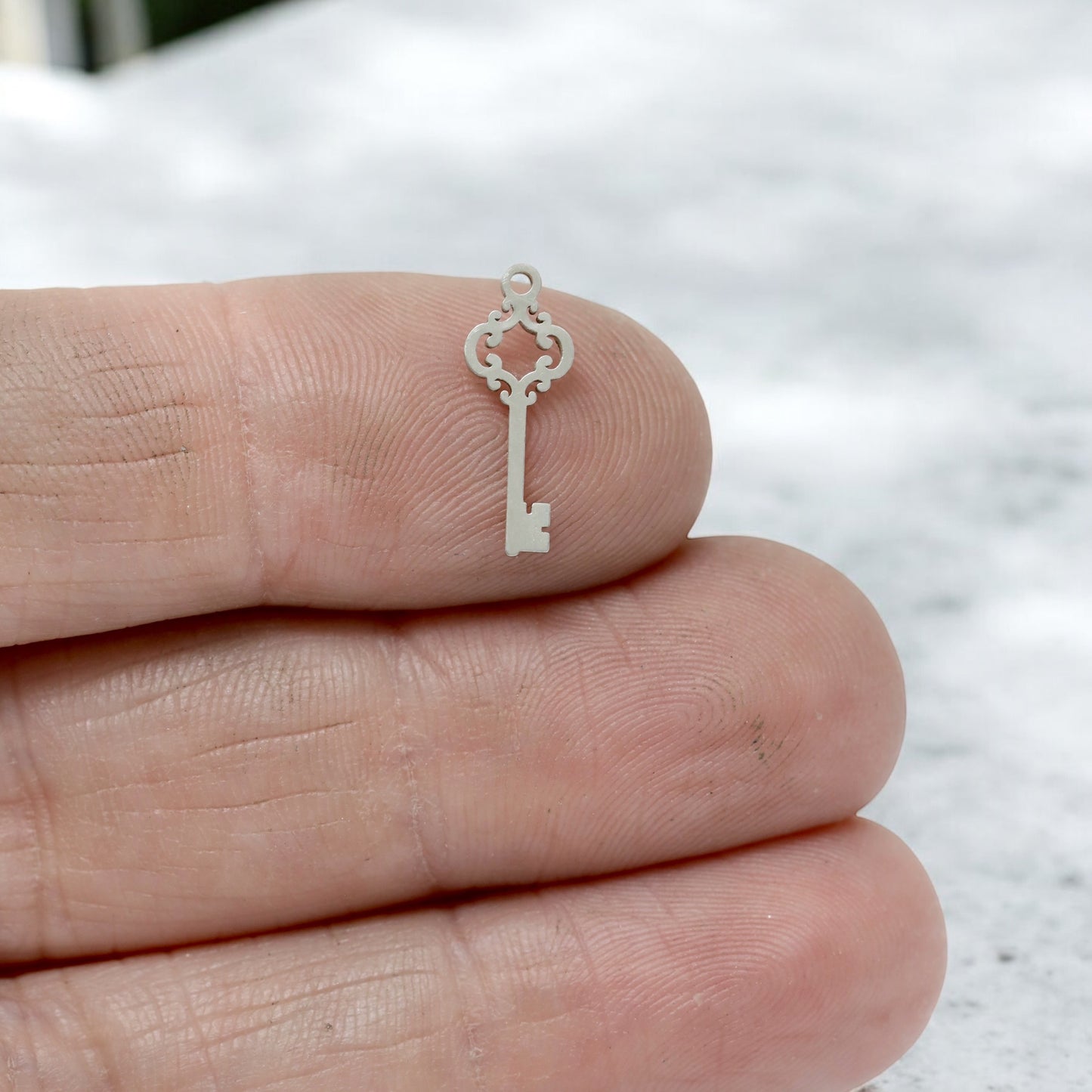 Decorative Key Accent Dangle Charm Embellishments for Jewelry Making