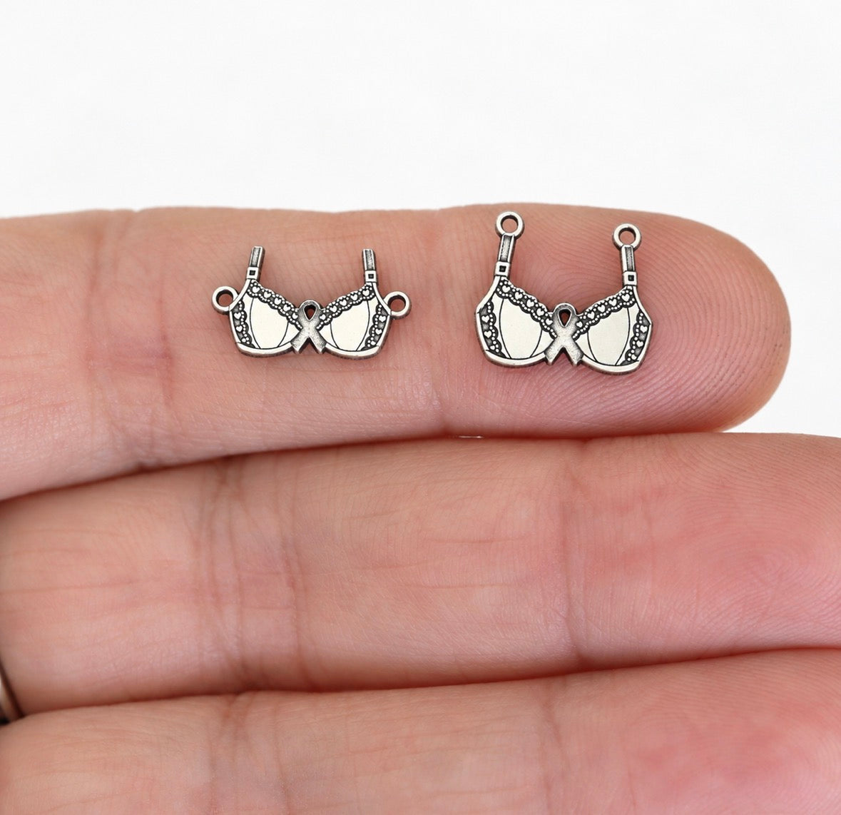Breast Cancer Awareness Bra Charm and Connector