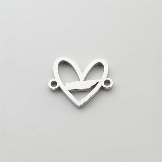 Tennessee Heart State Connector Charm
