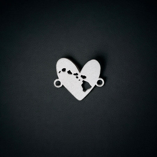 Hawaii State Heart Connector Charm