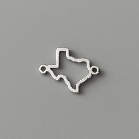 Texas Outline Connector Charm