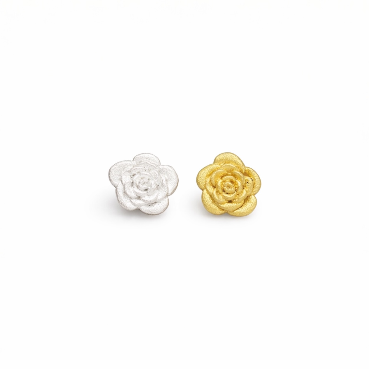 Rose 3D Accent Embellishment Cast in Sterling Silver or Brass Soldering and Jewelry Making Components