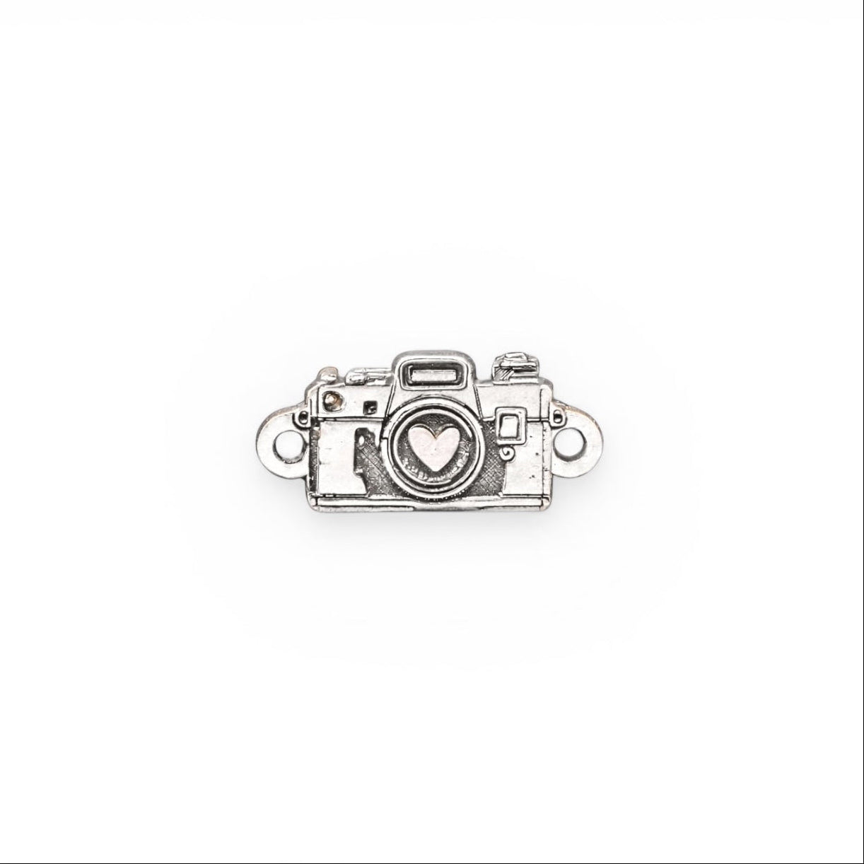 Camera Connector Charm Sterling Silver Photography Jewelry Supplies Hobby Pendant Link