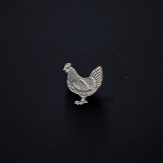 Chicken Accent Charm Findings & Embellishments for Soldering DIY Jewelry Making in Sterling Silver