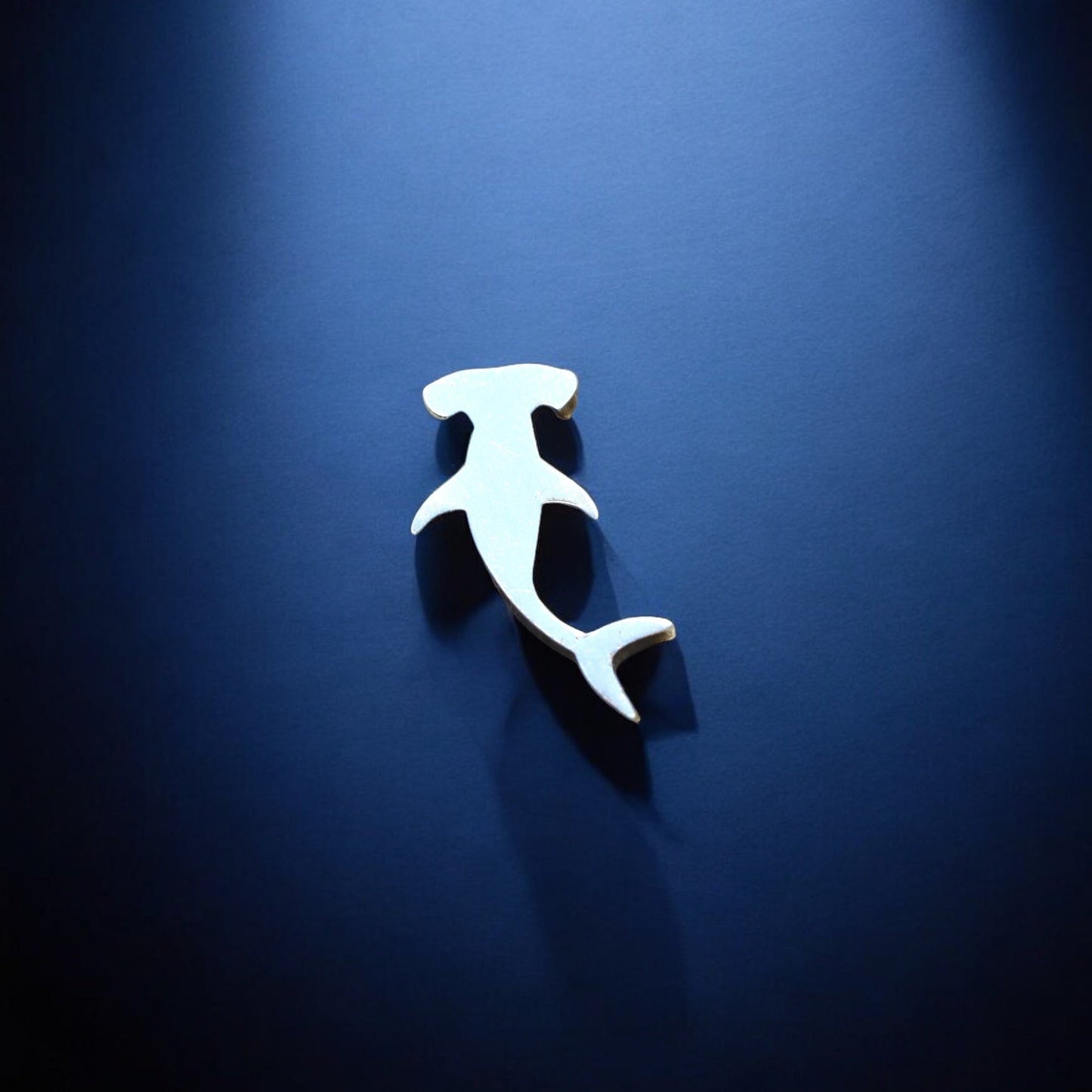 Hammerhead Shark Silhouette Charm Embellishments for Soldering or Jewelry Making