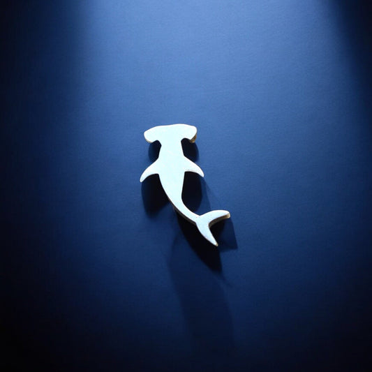 Hammerhead Shark Silhouette Charm Embellishments for Soldering or Jewelry Making
