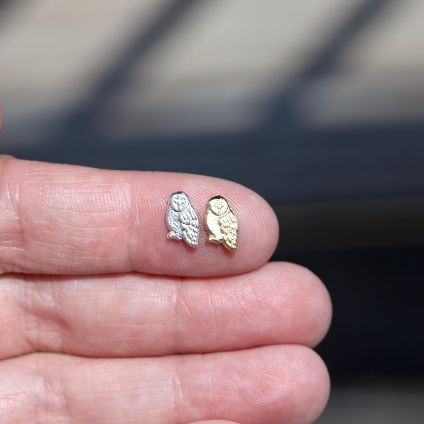Snow Owl Accent Embellishments in Sterling Silver or Brass - Soldering and Jewelry Making Components