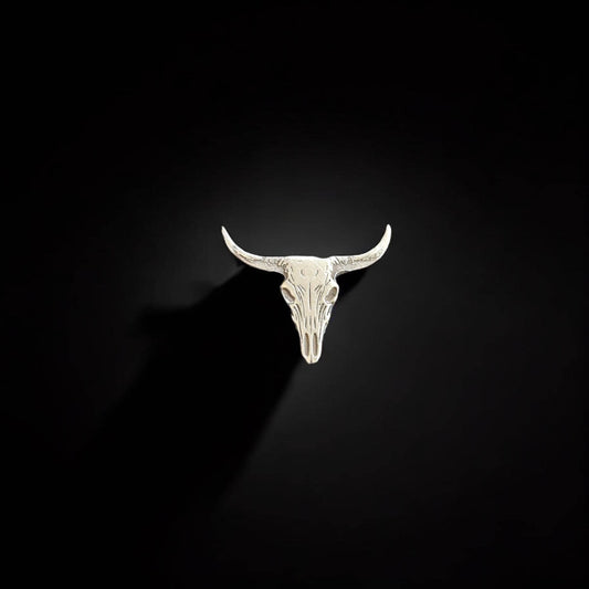 Longhorn Sterling Silver Embellishments for Jewelry Making & Soldering, Western Detailed Accent Components, Cowboy Craft Supplies