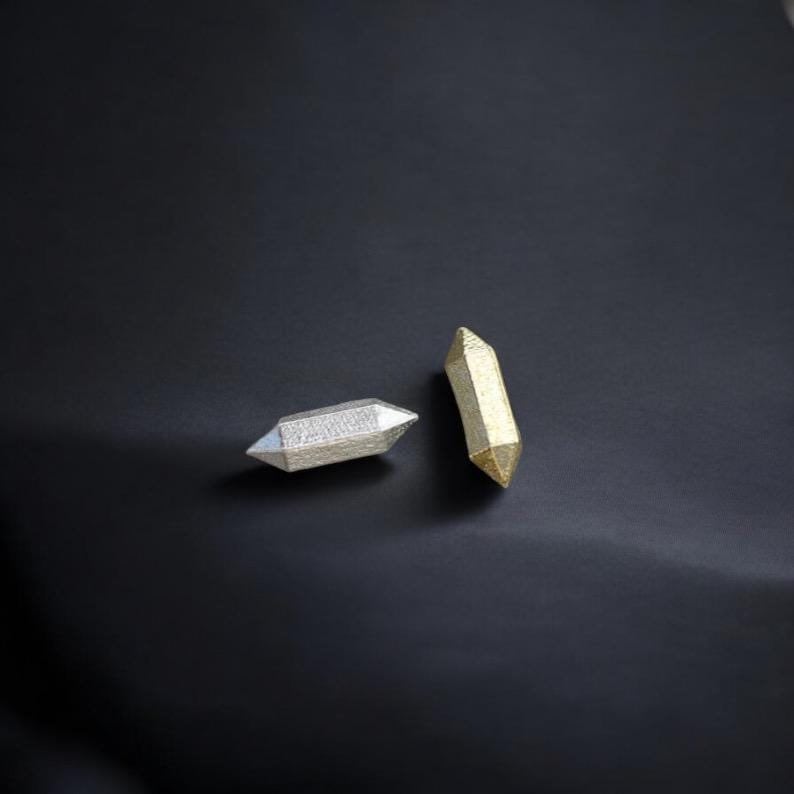 Crystal Accent Embellishments in Sterling Silver or Brass - Soldering and Jewelry Making Components