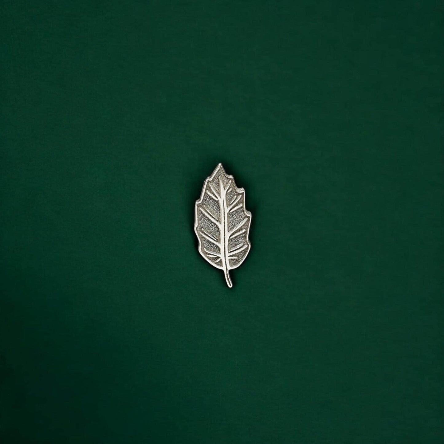 Leaf Detailed Accent Soderable Charm in Sterling Silver - Jewelry Making Components