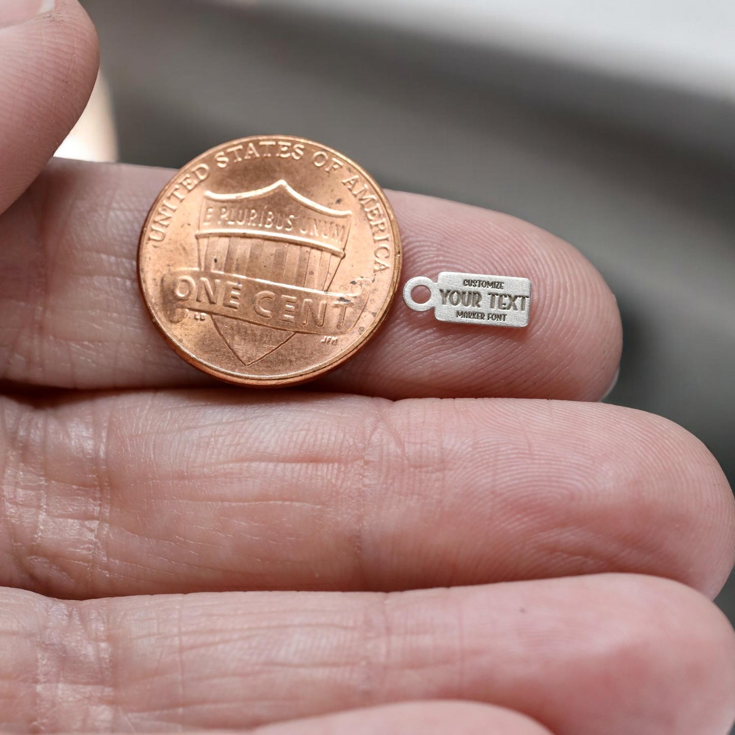 Custom Personalized Rectangle Jewelry Tags - Sterling Silver - Choose from 4 font options - DIY Jewelry Supplies & Findings Components