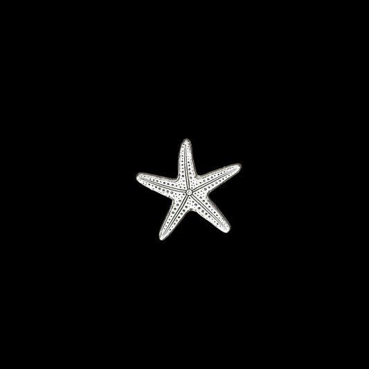 Sterling Silver Starfish Accent Charm • Solderable Jewelry Embellishment • Ocean Accent Component • Sterling Silver Findings