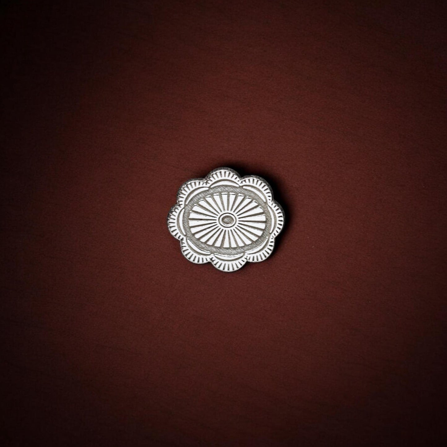 Sterling Silver Concho Charm • Solderable Jewelry Embellishment • Western Accent Component • Sterling Silver Findings
