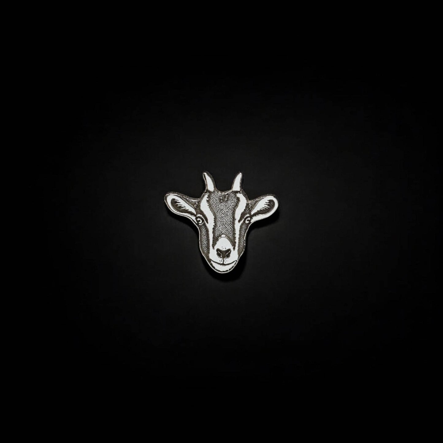 Goat Face Accent Charm Solderable Jewelry Embellishment Farm Animal Accent Component Sterling Silver Findings