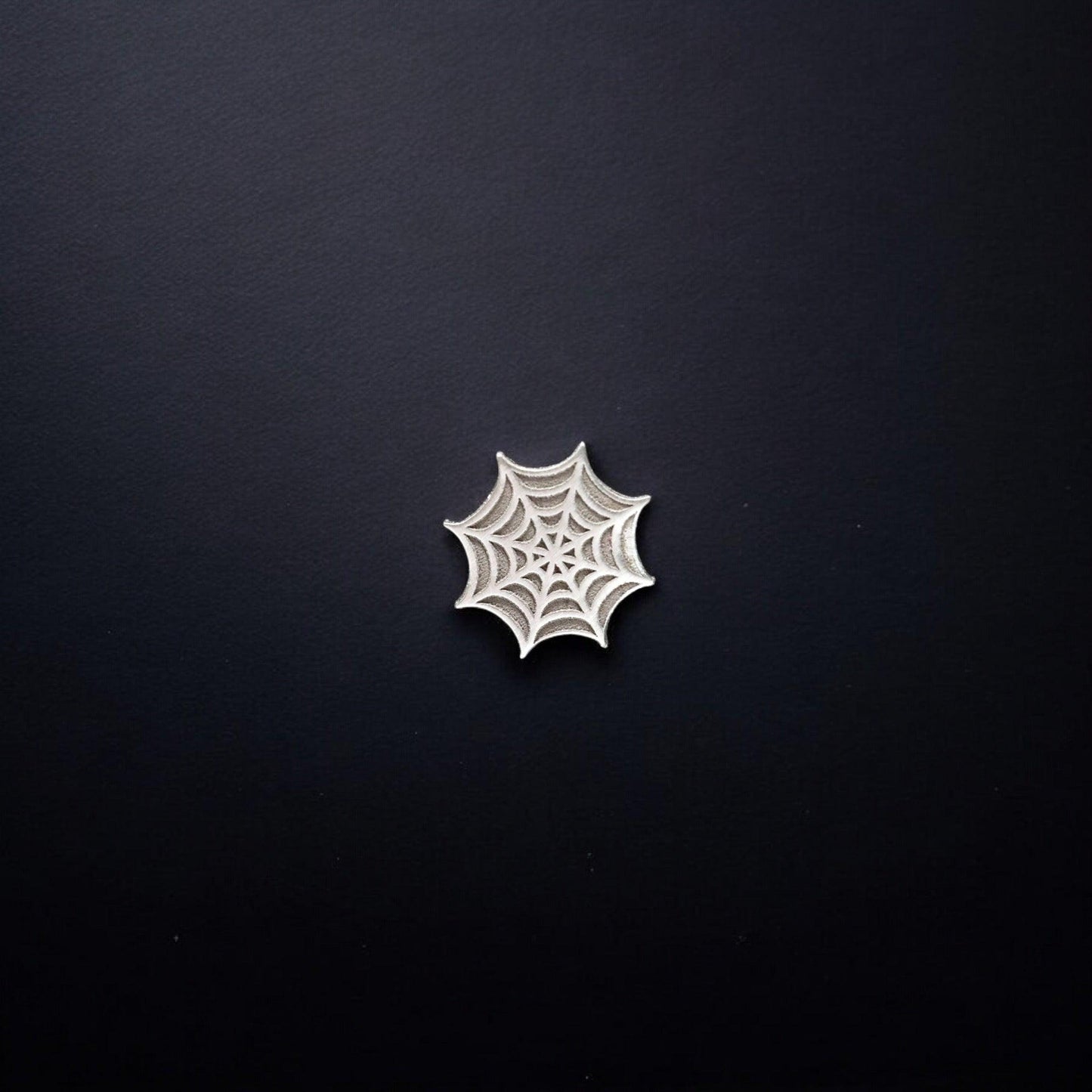 Spiderweb Accent Charm Solderable Jewelry Embellishment Halloween Accent Component Sterling Silver Findings