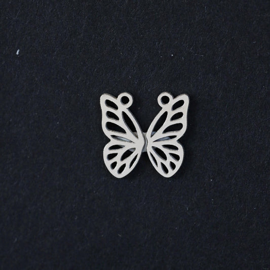 Sterling Silver Butterfly Best Friend Dangle Charms • Split BFF Charms • Dangle Jewelry Supply • Friendship DIY Jewelry