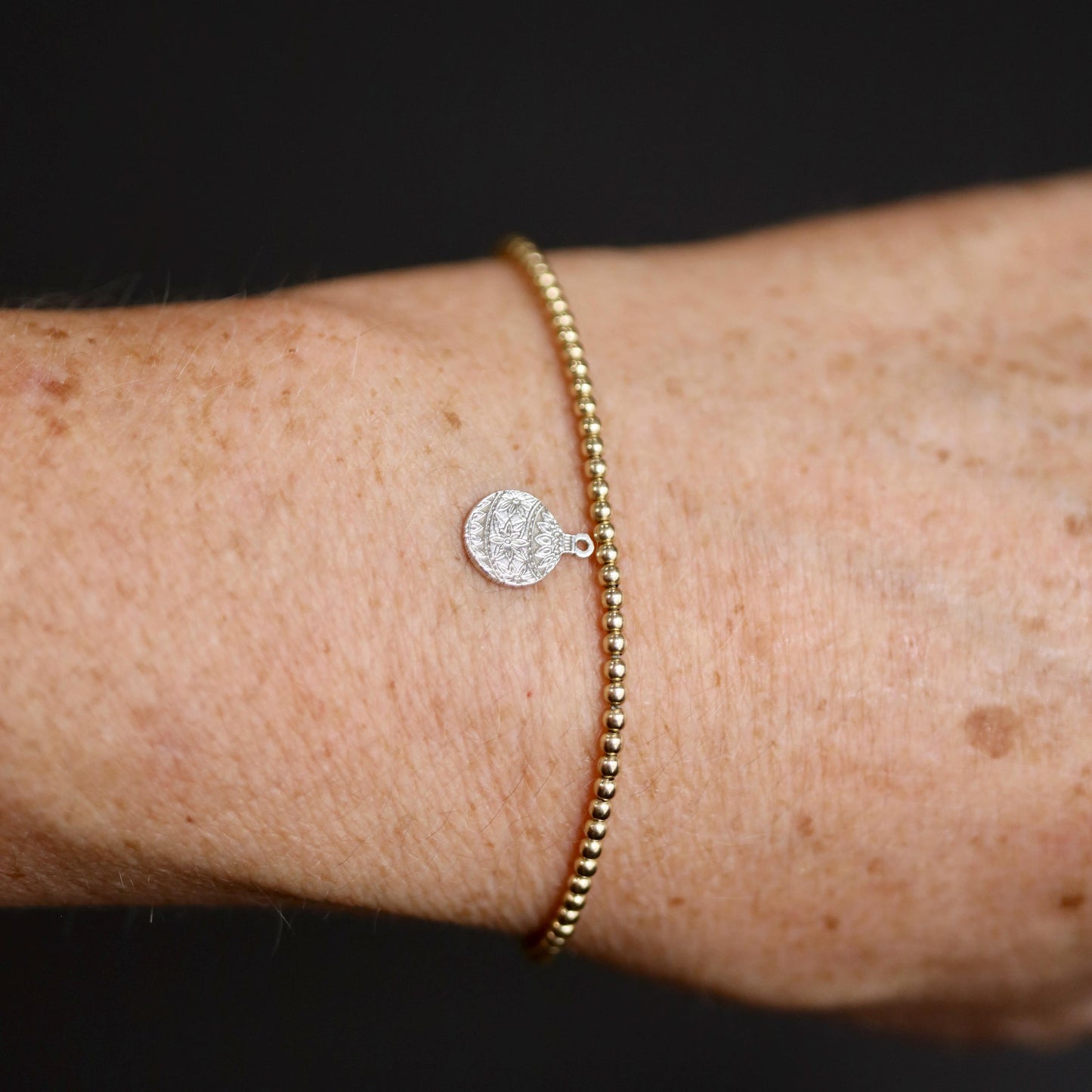 Sterling Silver Christmas Ornament Dangle Charm  Festive Holiday Jewelry Accent for Bracelets and Necklaces