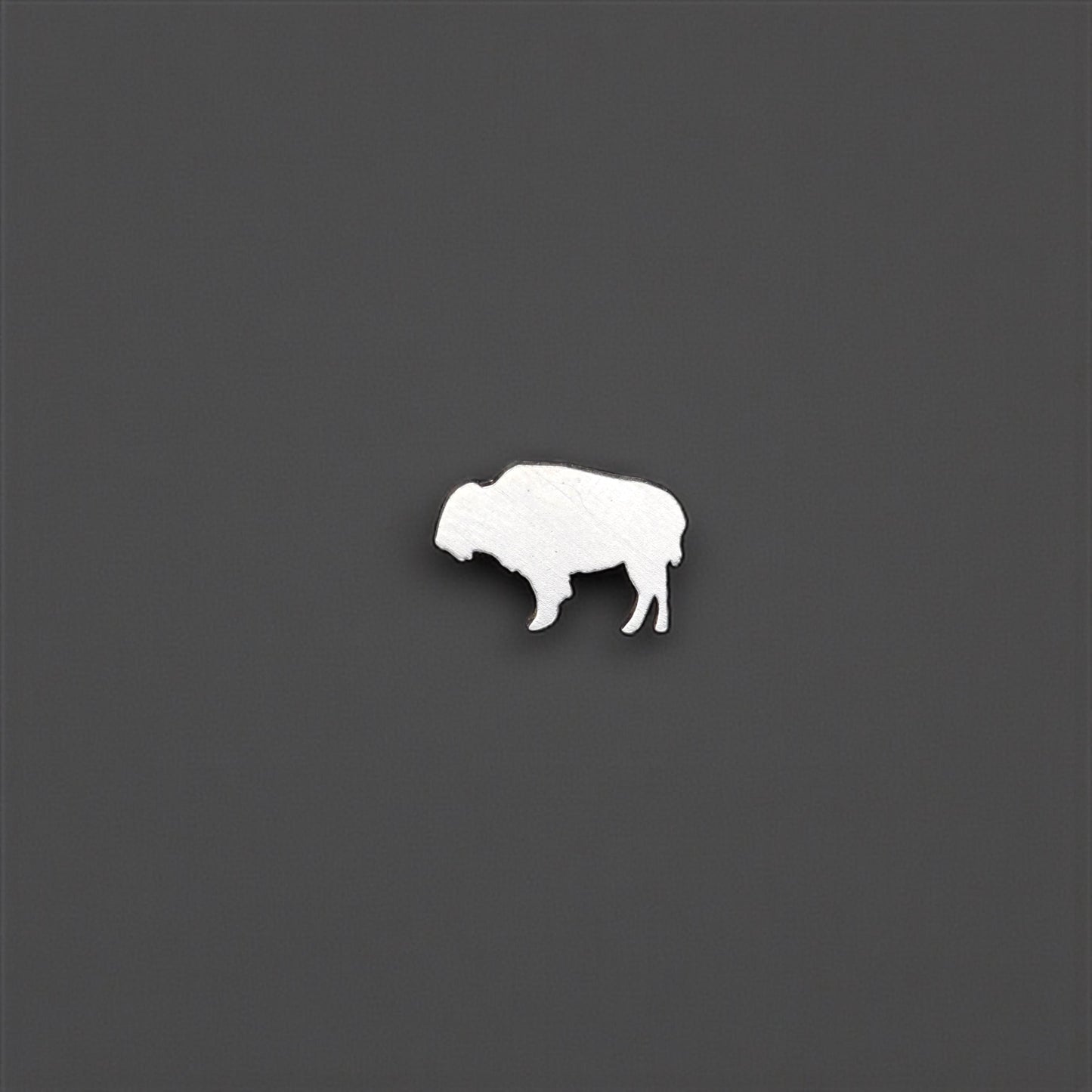 Sterling Silver Bison Silhouette Accent Charm • Western Jewelry Supply • Solderable Embellishment • Buffalo Charm for Bracelets & Necklaces